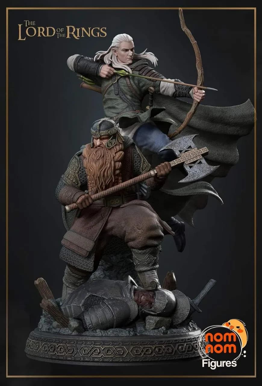 El Senor de los Anillos Legolas y Gimli