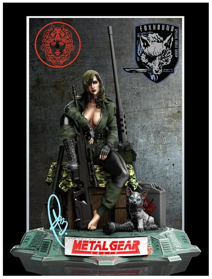 Solid Sniper Wolf Sitting